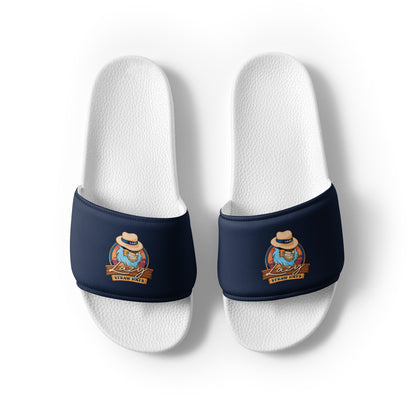 Straw Hat Men’s Slides (Navy)